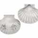 A PAIR OF GEORGE II SILVER SHELL DISHES - фото 1