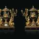 A PAIR OF MAGNIFICENT LOUIS XVI ORMOLU-MOUNTED BEAU BLEU SEVRES PORCELAIN AND MARBLE `VASE` CLOCKS - фото 1