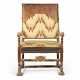 A DUTCH PARCEL-GILT AND GRAINED OPEN ARMCHAIR - фото 1