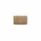 A BEIGE QUILTED LAMBSKIN LEATHER WALLET ON CHAIN WITH GOLD HARDWARE - фото 1