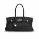 A BLACK CLÉMENCE LEATHER JPG SHOULDER BIRKIN 42 WITH PALLADIUM HARDWARE - Foto 1