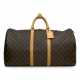 A CLASSIC MONOGRAM KEEPALL 55 WITH GOLDEN BRASS HARDWARE - фото 1