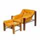JEAN GILLON "Captain's Chair" with footstool - photo 1