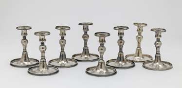 Eight candlesticks Milan, among others. Attributed to Contardo Bucellati at the end of the 18th century Eight candlesticks Milan, among others. Attributed to Contardo Bucellati at the end of the 18th century
