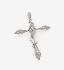 Cross pendant with brilliant-cut diamonds Cross pendant with brilliant-cut diamonds