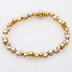 Armband mit 20 Diamant-Navettes Armband mit 20 Diamant-Navettes