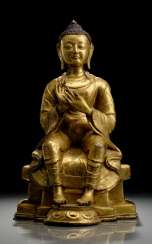 FIRE-GILT BRONZE OF MAITREYA FIRE-GILT BRONZE OF MAITREYA