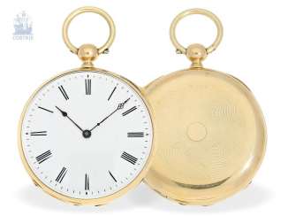 Pocket watch: early pocket watch with Repetition and fine lever movement, approx. in 1850 Pocket watch: early pocket watch with Repetition and fine lever movement, approx. in 1850