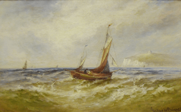 View of the English channel 1878 View of the English channel 1878