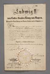 Autograph of Ludwig II of Bavaria Autograph of Ludwig II of Bavaria