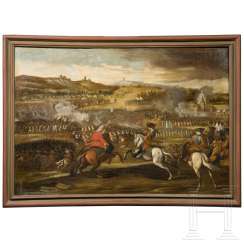 Battle scene from the war of Spanish succession, 18. Century Battle scene from the war of Spanish succession, 18. Century