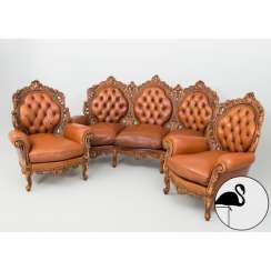 Leather set of the XIX century Leather set of the XIX century