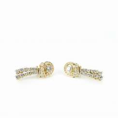 Pair of clip-on earrings with diamonds Pair of clip-on earrings with diamonds