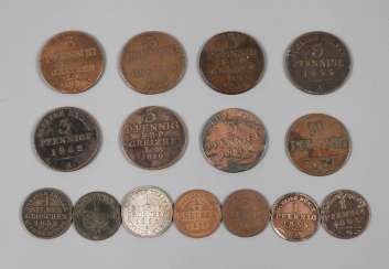 Collection Of Small Coins Of Reuss Collection Of Small Coins Of Reuss