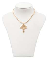 Geometric necklace with diamonds Geometric necklace with diamonds