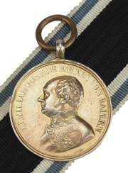 Bavaria: Golden Military Merit / Bravery-Medal, Max Joseph I., 2. Type (1871-1918). Bavaria: Golden Military Merit / Bravery-Medal, Max Joseph I., 2. Type (1871-1918).