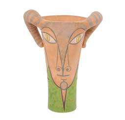 COCTEAU, JEAN (1889-1963) Vase "Bélier deux faces", 1958, LIMITIERT! COCTEAU, JEAN (1889-1963) Vase "Bélier deux faces", 1958, LIMITIERT!