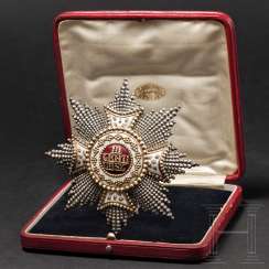 Leopold Freiherr von Leonrod - Bruststern zum Hubertus-Orden 1899 im Etui Leopold Freiherr von Leonrod - Bruststern zum Hubertus-Orden 1899 im Etui