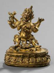 Feuervergoldete Bronze des SADBHUJAMAHAKALA Feuervergoldete Bronze des SADBHUJAMAHAKALA