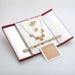 Set GRANDEL jewelry: 1 necklace, yellow gold/RG 14 K, Set GRANDEL jewelry: 1 necklace, yellow gold/RG 14 K,