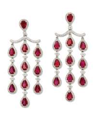 RUBY AND DIAMOND EARRINGS RUBY AND DIAMOND EARRINGS