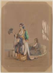 ATTRIBUE A ALOYSIUS AMEDEUS PREZIOSI DIT COMTE AMADEO PREZIOSI (MALTE 1816-1882 ISTANBUL) ATTRIBUE A ALOYSIUS AMEDEUS PREZIOSI DIT COMTE AMADEO PREZIOSI (MALTE 1816-1882 ISTANBUL)