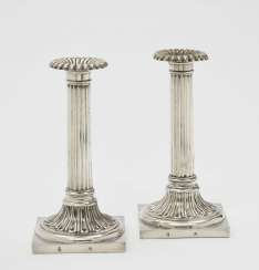 A Pair Of Candlesticks, Augsburg, 1785 - 1787, Philipp Friedrich Bruglocher A Pair Of Candlesticks, Augsburg, 1785 - 1787, Philipp Friedrich Bruglocher