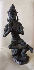 Alte Krishna Statue Indonesien Bronze Alte Krishna Statue Indonesien Bronze