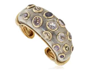 POIRAY SAPPHIRE SILVER AND GOLD BRACELET POIRAY SAPPHIRE SILVER AND GOLD BRACELET