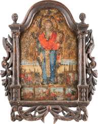 A BIG ICON WITH THE SAINT CHARALAMPOS A BIG ICON WITH THE SAINT CHARALAMPOS