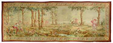 A LARGE NAPOLEON III AUBUSSON PICTORIAL TAPESTRY A LARGE NAPOLEON III AUBUSSON PICTORIAL TAPESTRY