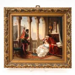 Porcelain paintings: Othello, KPM Berlin. Porcelain paintings: Othello, KPM Berlin.