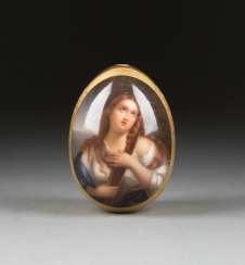 PORCELAIN EGG WITH MARY MAGDALENE PORCELAIN EGG WITH MARY MAGDALENE