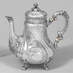 Quality coffee pot in the Rococo style Quality coffee pot in the Rococo style