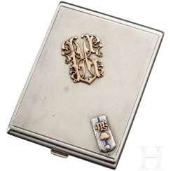 Серебряный портсигар русского офицера, 1900-20 Серебряный портсигар русского офицера, 1900-20
