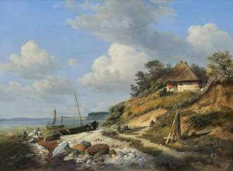 The shores of Rügen in Sassnitz on the island of The shores of Rügen in Sassnitz on the island of