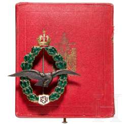 The field pilot badge in case The field pilot badge in case