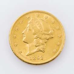 USA/Gold - 20 Dollars 1892, Liberty Head, s-ss., Kratzer, USA/Gold - 20 Dollars 1892, Liberty Head, s-ss., Kratzer,