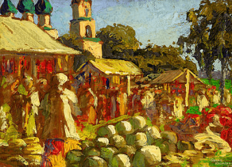 George Komedi. Rural market. 1943 George Komedi. Rural market. 1943