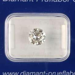 Lupenreiner BrillanTiefe: 1,16 Karat, Wesselton / Weiß, Schliff sehr gut. Lupenreiner BrillanTiefe: 1,16 Karat, Wesselton / Weiß, Schliff sehr gut.