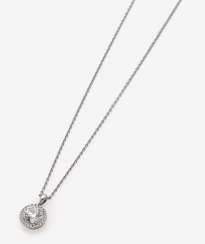 Classic pendant necklace with diamonds Classic pendant necklace with diamonds
