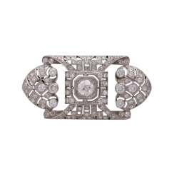 Art Deco brooch with diamonds, together approx 2.2 ct, Art Deco brooch with diamonds, together approx 2.2 ct,