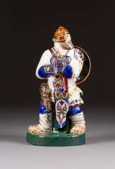 PORCELAIN FIGURE OF THE RUSSIAN BOGATIRS ILYA MUROMETS PORCELAIN FIGURE OF THE RUSSIAN BOGATIRS ILYA MUROMETS
