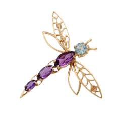 Brooch/pendant with aquamarine Brooch/pendant with aquamarine