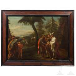 Italo-Flemish old masters, Southern landscape with figure staffage, 17. Century Italo-Flemish old masters, Southern landscape with figure staffage, 17. Century
