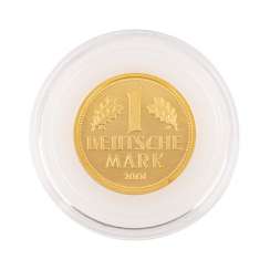 BRD/GOLD - 1 DM 2001/F, farewell DM, vz-stgl., BRD/GOLD - 1 DM 2001/F, farewell DM, vz-stgl.,