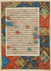 FRAGMENTS D’UN LIVRE D’HEURES, en latin, manuscrit enluminé ... FRAGMENTS D’UN LIVRE D’HEURES, en latin, manuscrit enluminé ...