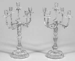 Pair of girandoles in the Rococo style Pair of girandoles in the Rococo style