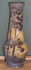Landscape vase with Daum Nancy, France Landscape vase with Daum Nancy, France