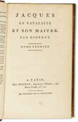 DIDEROT, Denis (1713-1784) Jacques le Fataliste et son maîtr... DIDEROT, Denis (1713-1784) Jacques le Fataliste et son maîtr...
